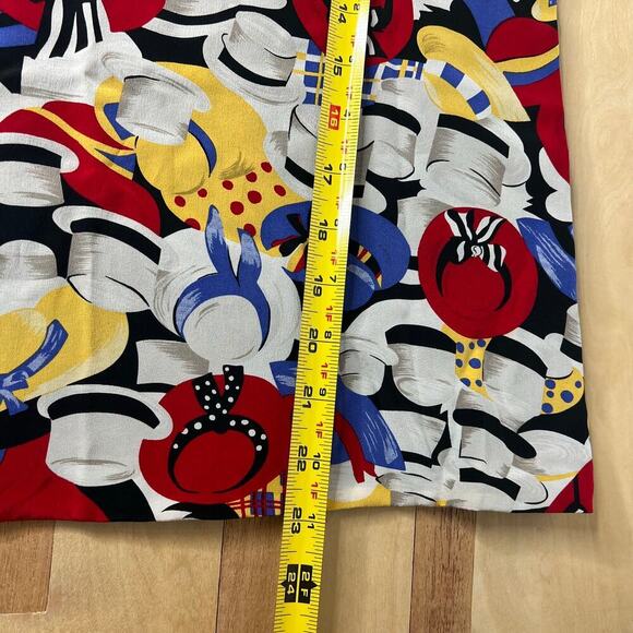 Vintage Petite Sophisticate Silk Reversible Lady Hat Pattern Tank Top Sz P Dots - Picture 11 of 11